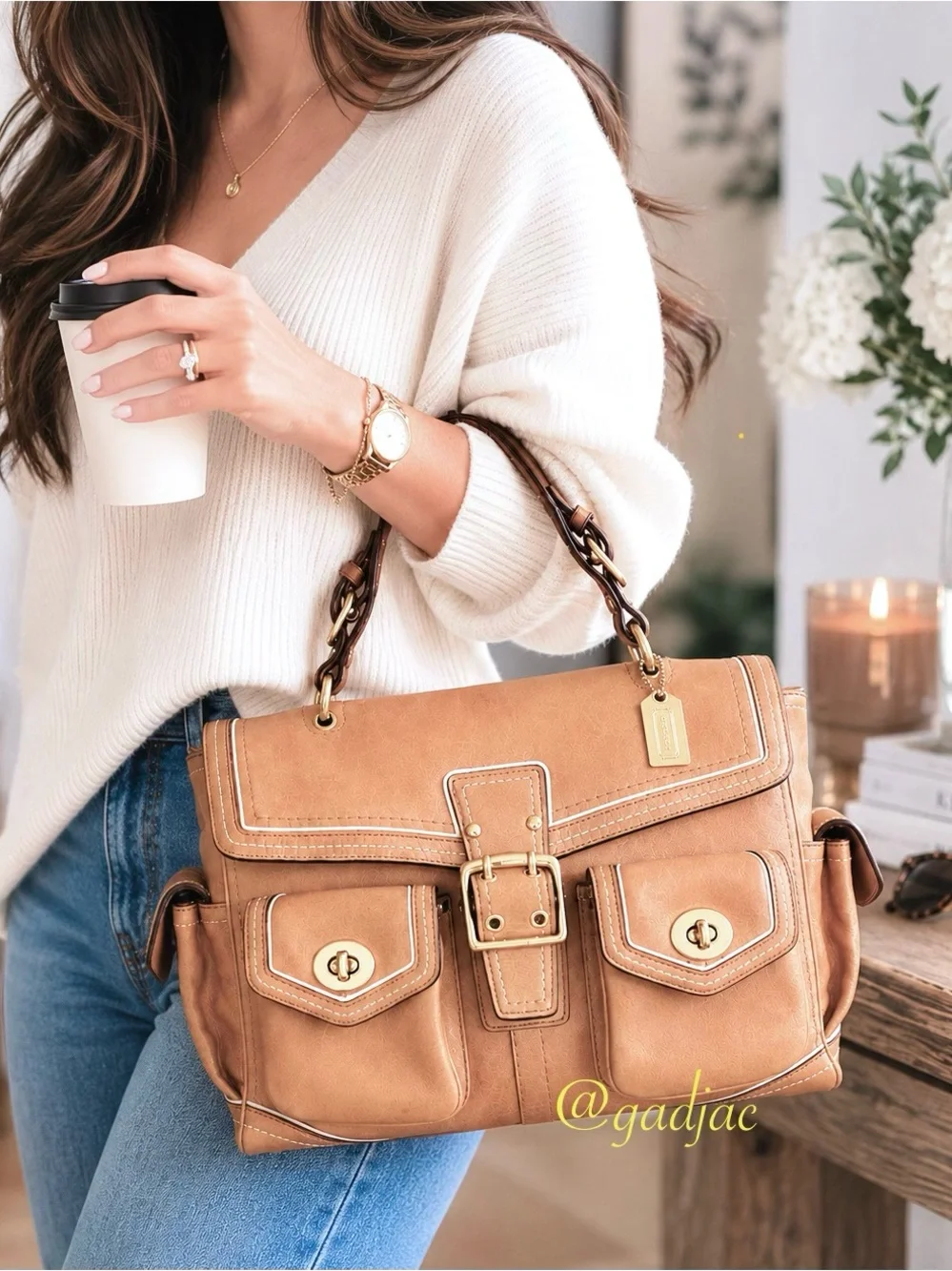 Coach Limited Edition Daphne Top Handle Satchel (Style #5709)